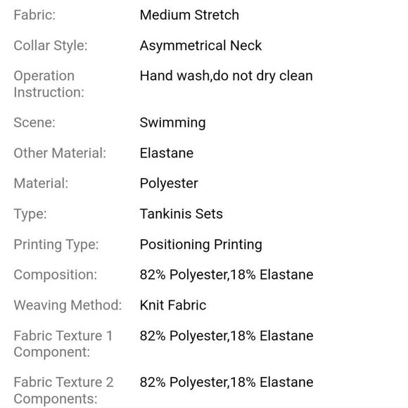 New One-Shoulder Boho Black and Orange High Waist Full Coverage Swim Set - Picture 12 of 14